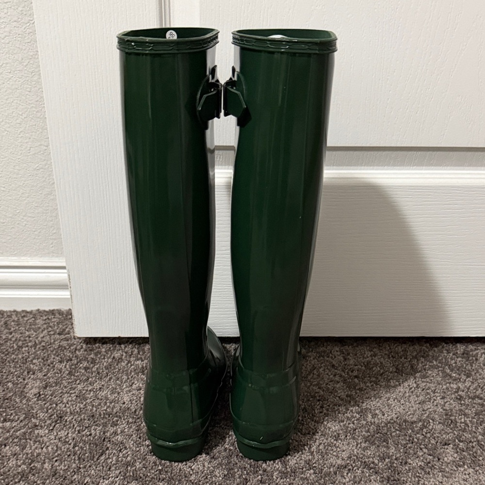 Hunter Dark Green Waterproof Tall Boots - Picture 3 of 7